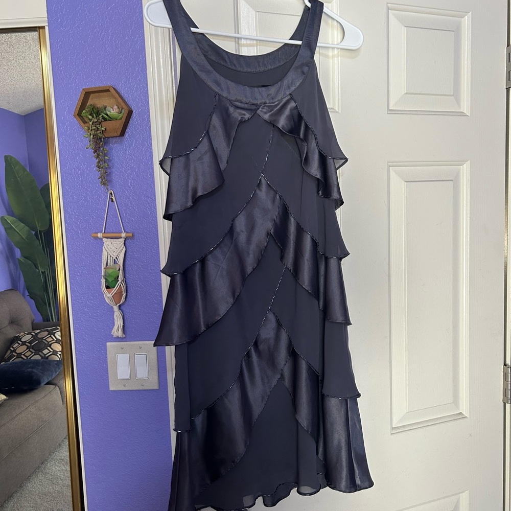 Elegant Black Layered Dress